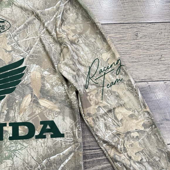 Honda x JT Racing Shirt Mens Size Small Jersey Long Sleeve Mossy Camo Green NEW - Picture 2 of 7